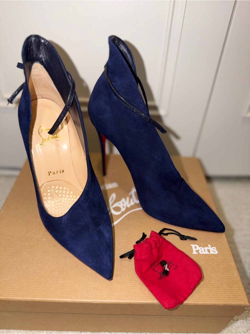Christian Louboutin VAMPDOLY 120 Suede/KID
